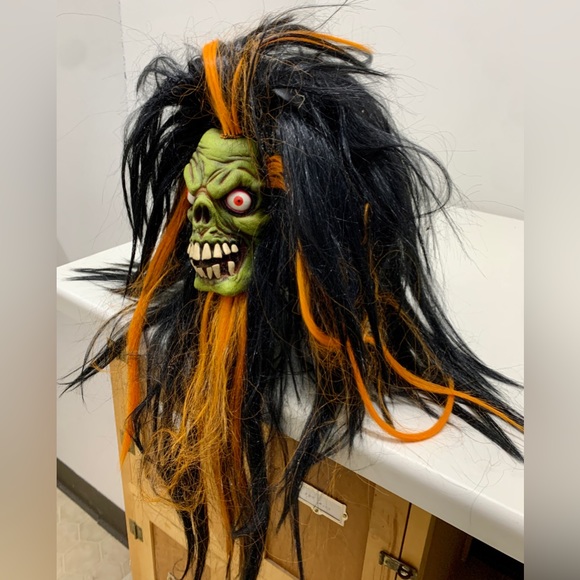 Y2K Vintage Adult One Size Rubber Shrunken Head Mask - Picture 6 of 16